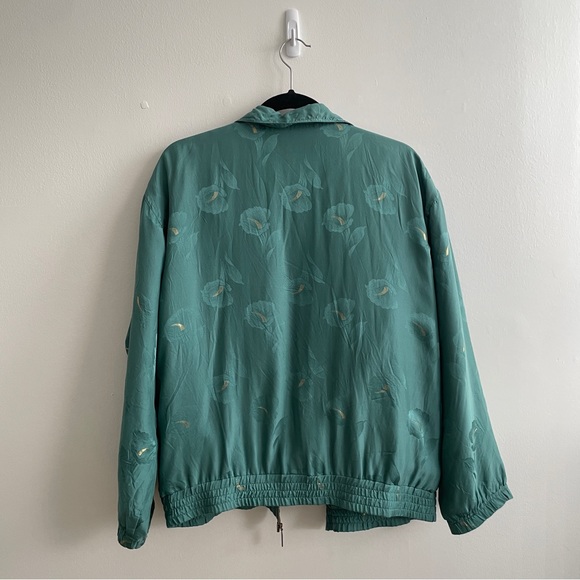 Vintage 100% silk bomber jacket - Picture 4 of 4
